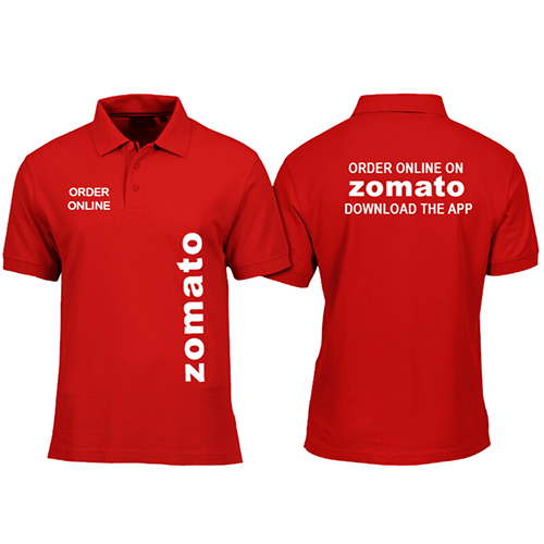 Zomato Corporate T Shirt - Color: Red