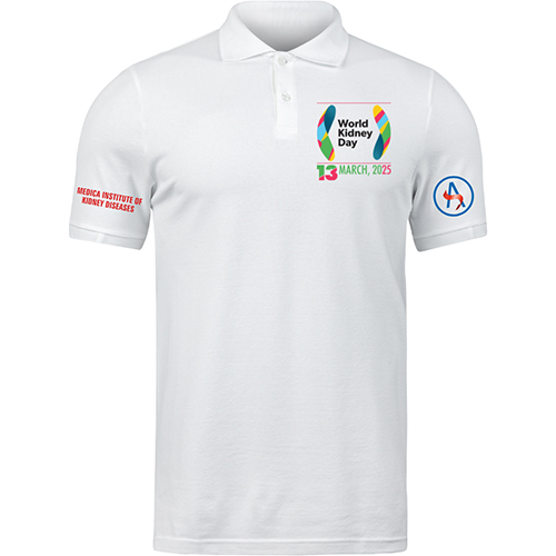 Corporate Polo White T Shirt - Design: Standard