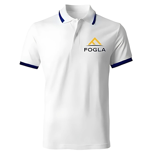 Corporate Collar T Shirt - Color: White