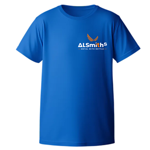 Blue Promotional T Shirt. - Design: Standard