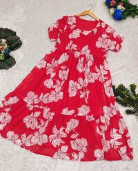 printed flower kurti