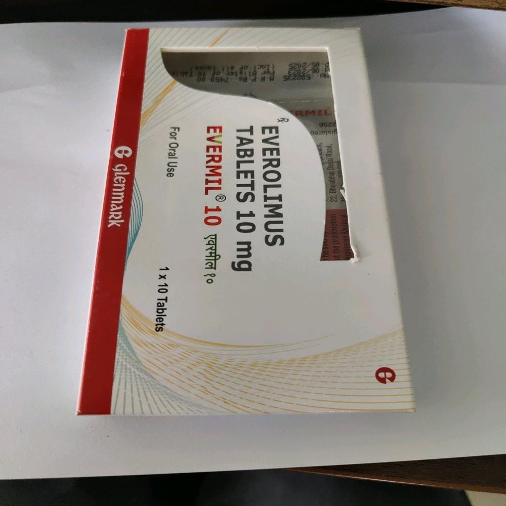 Evermil  Everolimus Tablet 10 mg
