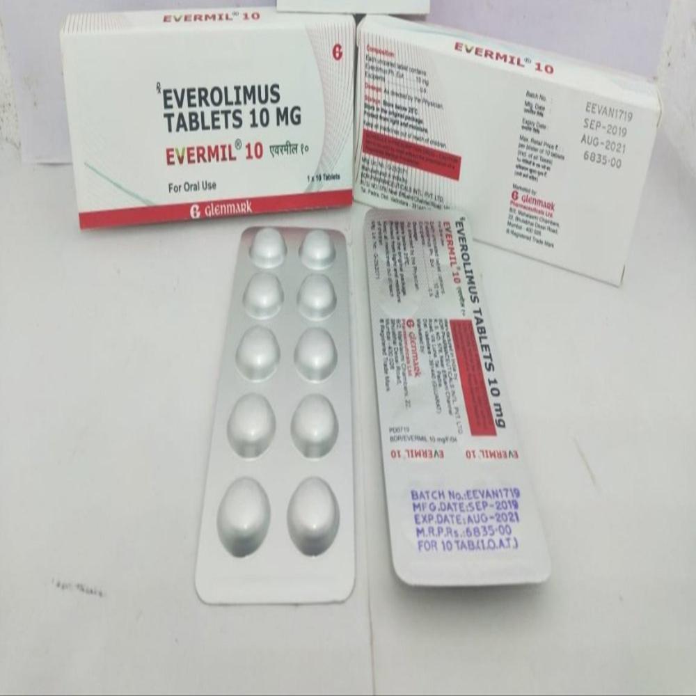 Evermil  Everolimus Tablet 10 mg