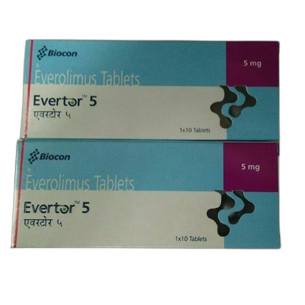 Evertor Everolimus Tablets 5mg - Origin: India