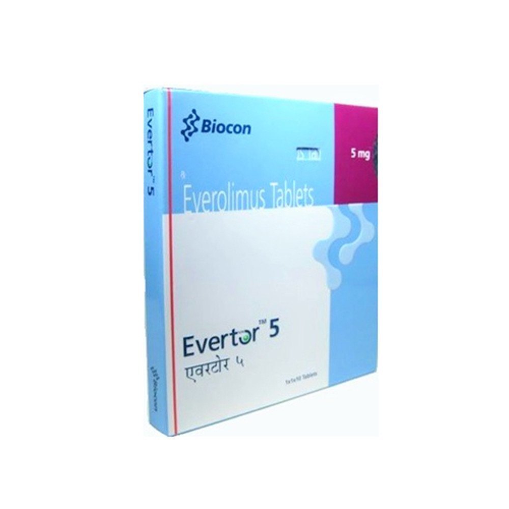 Evertor Everolimus Tablets 5mg - Origin: India