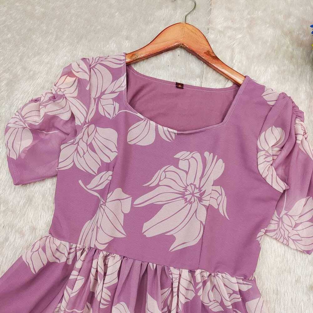 Flower Printed Kurti - Color: 10colour