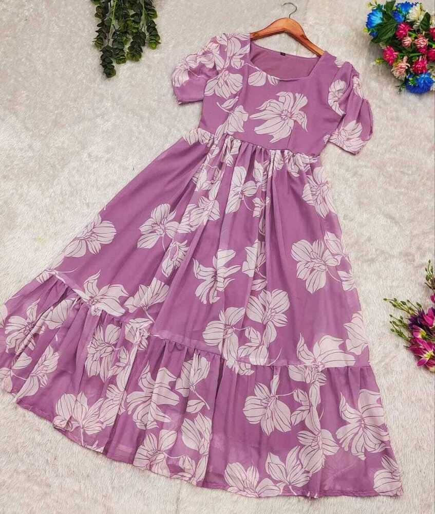 Flower Printed Kurti - Color: 10colour