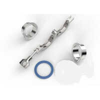 Stainless Steel Tri Clover Clamps - Color: Silver