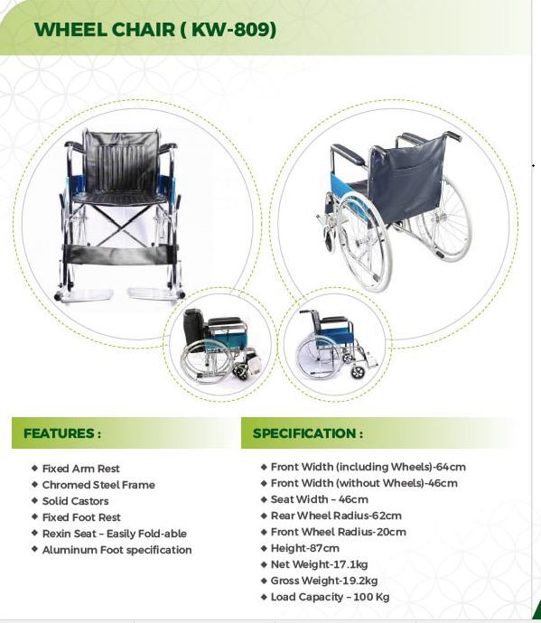 Wheel Chair - Application: Hospital