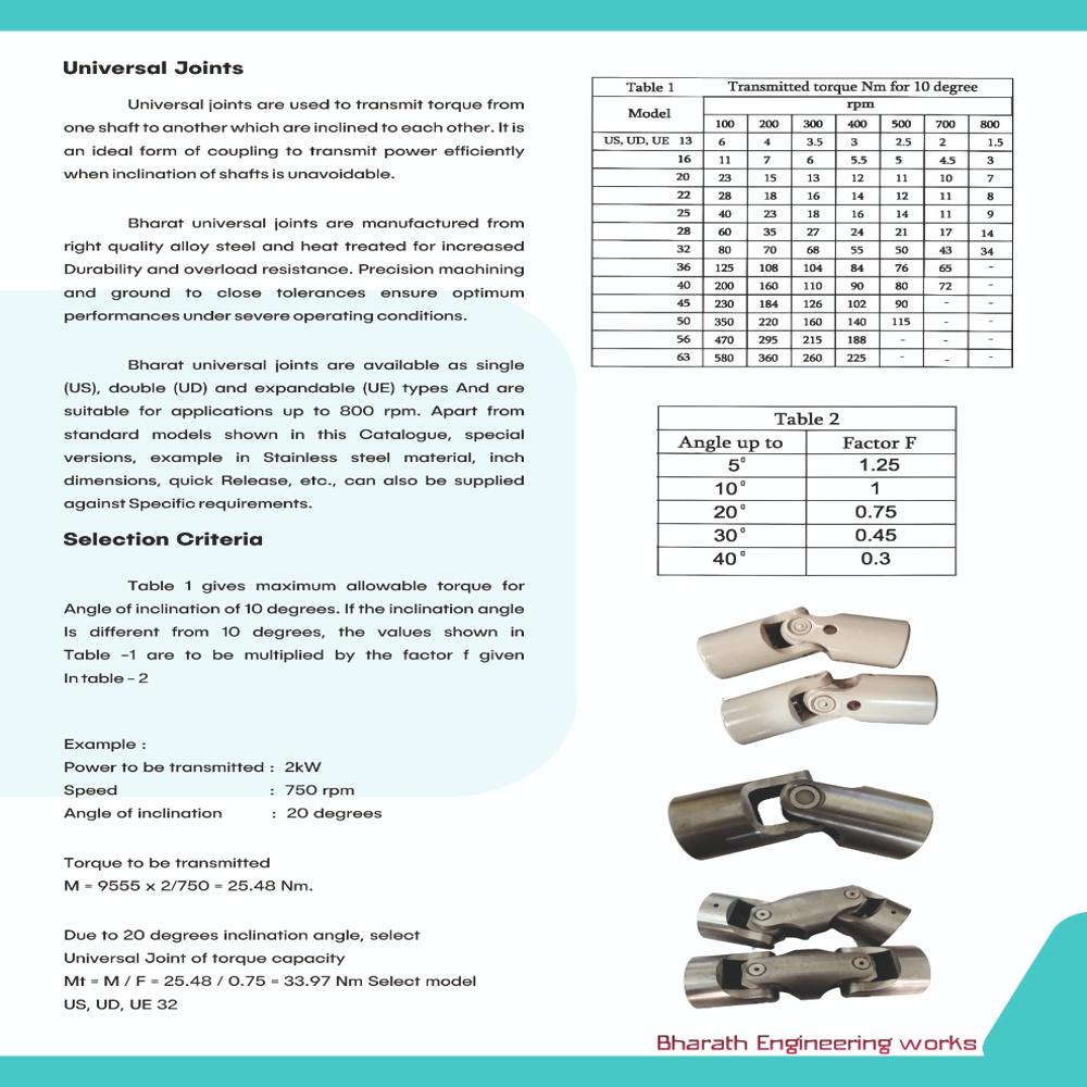 Universal Joint Assembly - Color: Silver