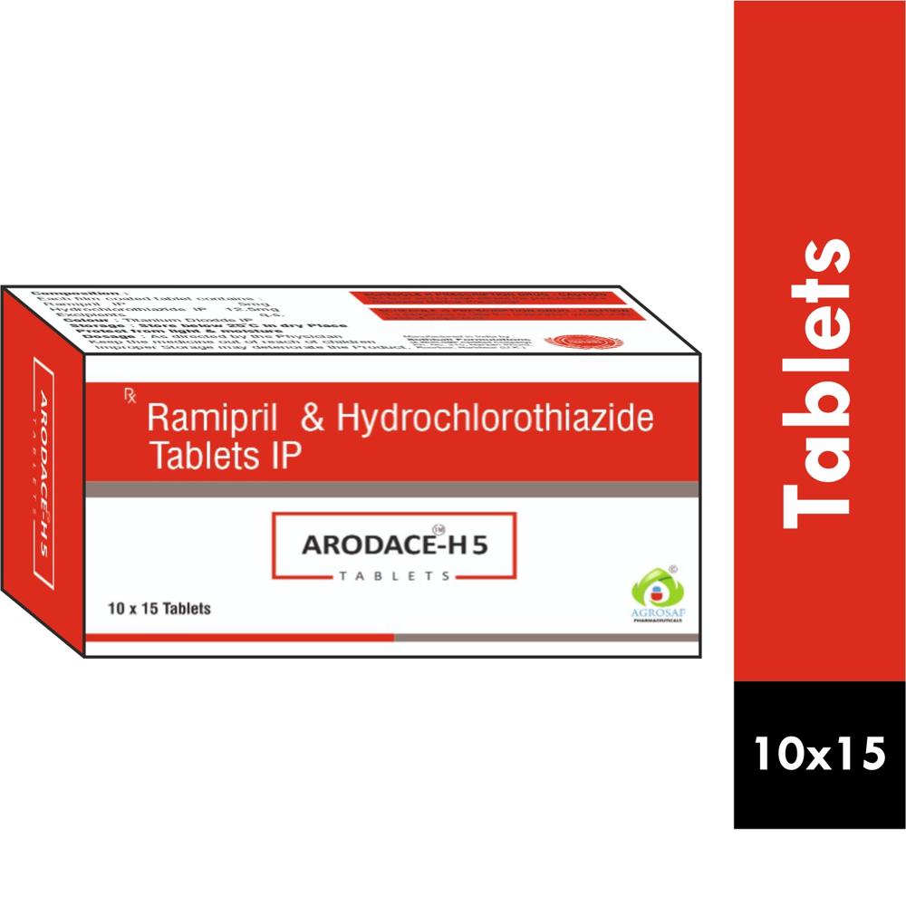 ARODACE H 5MG TABLET - Ramipril (5mg) + Hydrochlorothiazide (12.5mg)