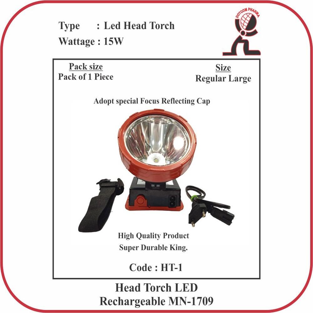 Head Torch LED(Rechargeable 15 Watt)