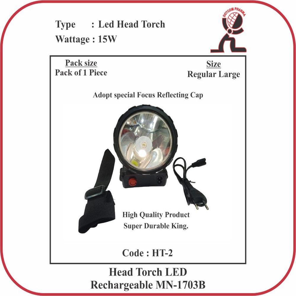 Head Torch LED IMPORTED(Rechargeable 1703B 15 Watt)