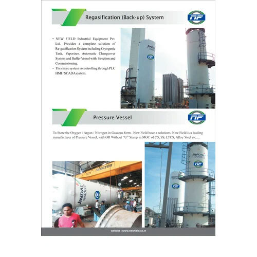 Cryogenic Liquid Storage Tank - Color: White