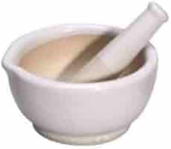 Mortar And Pestle (porcelain) - Capacity: Typically Ranges From 50ml To 1000ml (varies By Size)