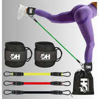 Resistance Band with Ankle Straps