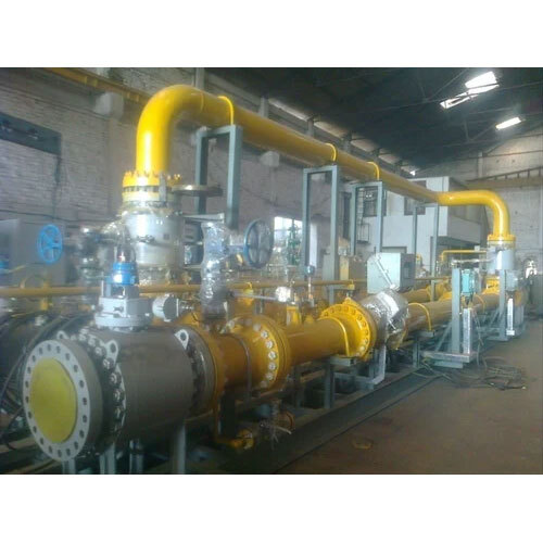 Gas Skid Flow Meter - Color: Yellow