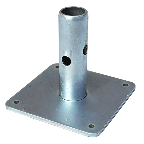 Base Plate With Pipe Welded