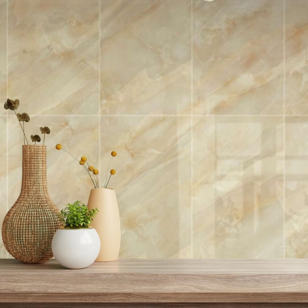 CREAM MARBLE SELF ADHESIVE WALL TILE
