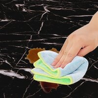 SELF ADHESIVE MARBLE WALL TILE - BLACK