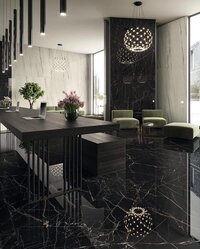 SELF ADHESIVE MARBLE WALL TILE - BLACK