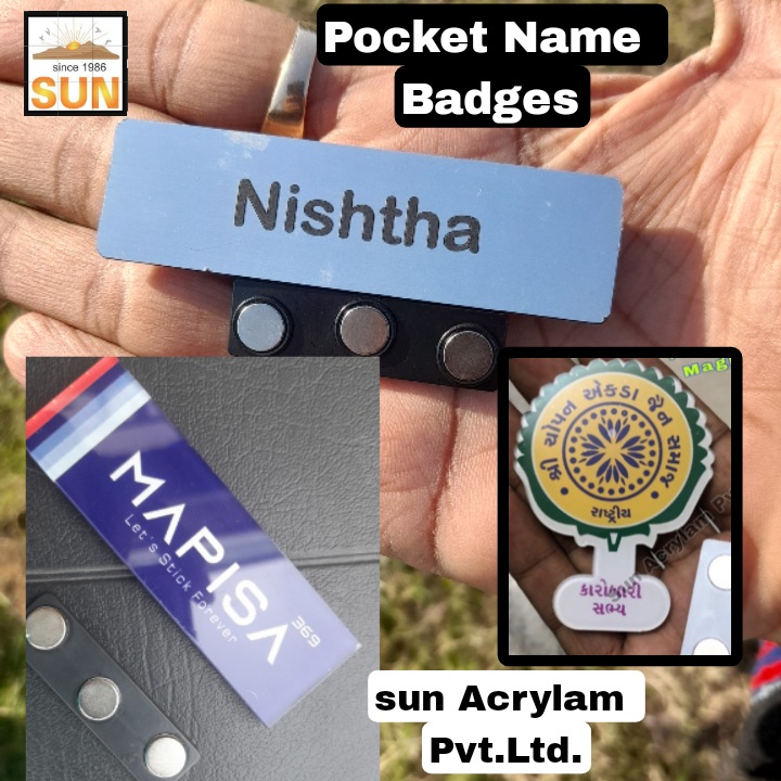 CUSTOMISED POCKET NAME PLATE
