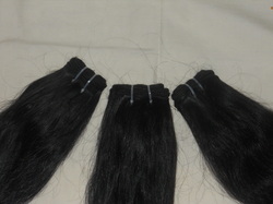 Machine Weft Straight Hair - Human Hair, 18 Inches | Black, Intact Cuticle, Easy to Use, Long-lasting, Soft Texture, Thick Weft, Versatile Style