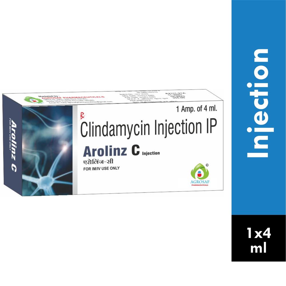 AROLINZ C 4ML INJ - Clindamycin (150mg/ml) + Benzyl Alcohol (1.5mg/ml)