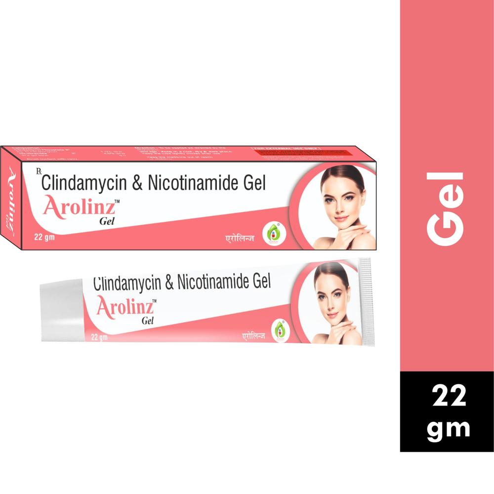 AROLINZ GEL 22GM  -CLINDAMYCIN 1.0% W/W & NICOTINAMIDE 4.0%W/W GEL