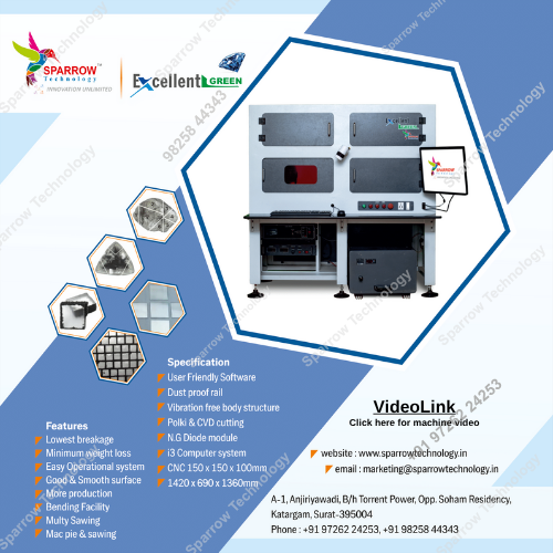 Macpie Green Diamond Laser Cutting Machine