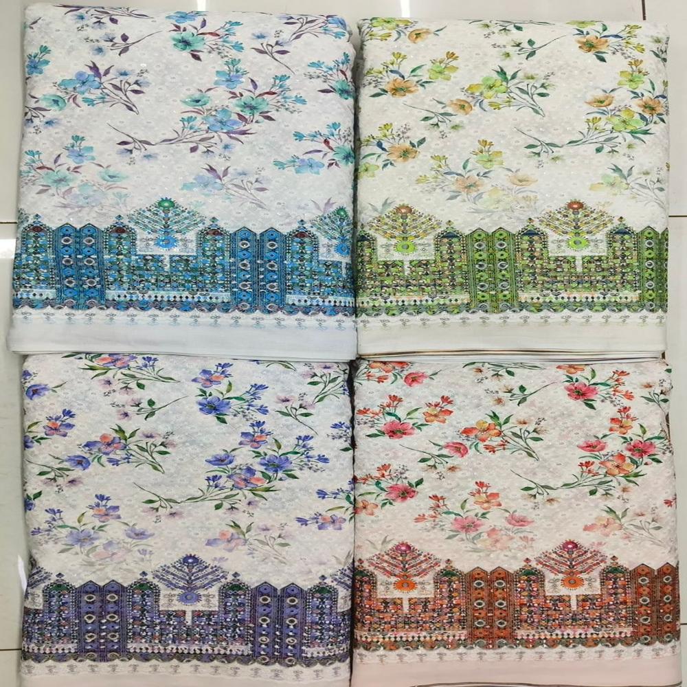 DAMAN SCHIFFLI  FABRIC