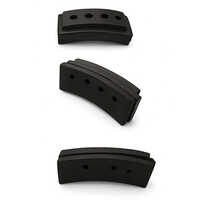 Rubber Brake Pad Linings - Color: Black