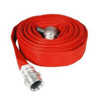 Pvc Fire Hose Pipe - Durable Pvc Material,  Round Shape, Vibrant Red Color | Manual Control System, Industrial Fire Protection Solution, Warranty Included