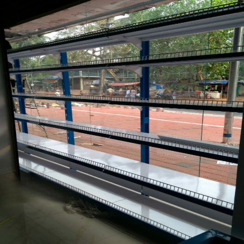 Supermarket Glass Side Display Racks