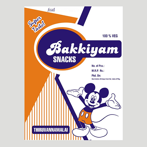 Bakkiyam Snacks Packaging Bag