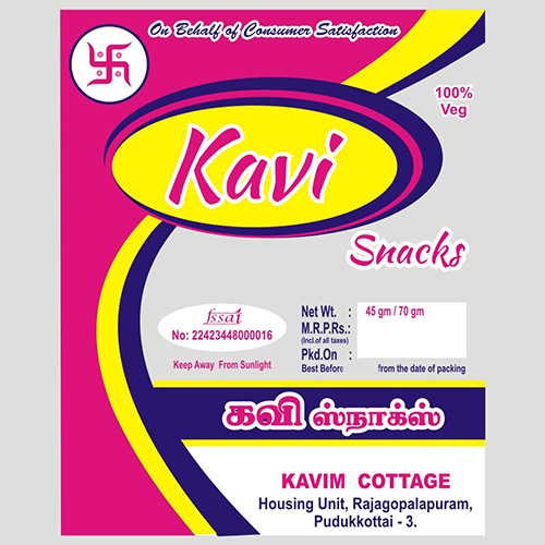 Kavi Snacks Packaging Bag