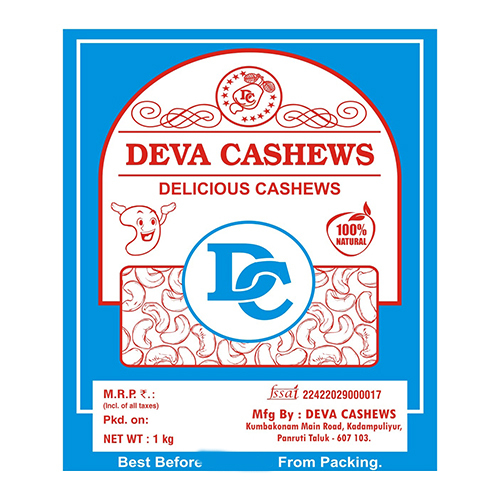Delicious Cashews Packaging Bag - Color: Blue