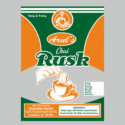 Rusk Packaging Bag - Color: Multicolor