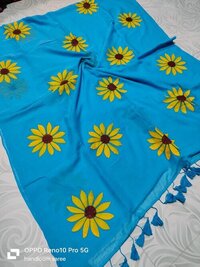 Designer mul mul cotton saree