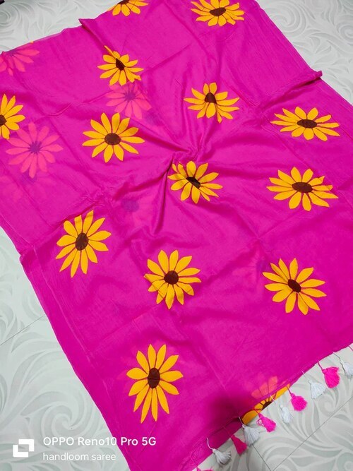 Designer mul mul cotton saree