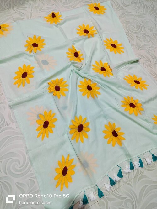 Designer mul mul cotton saree