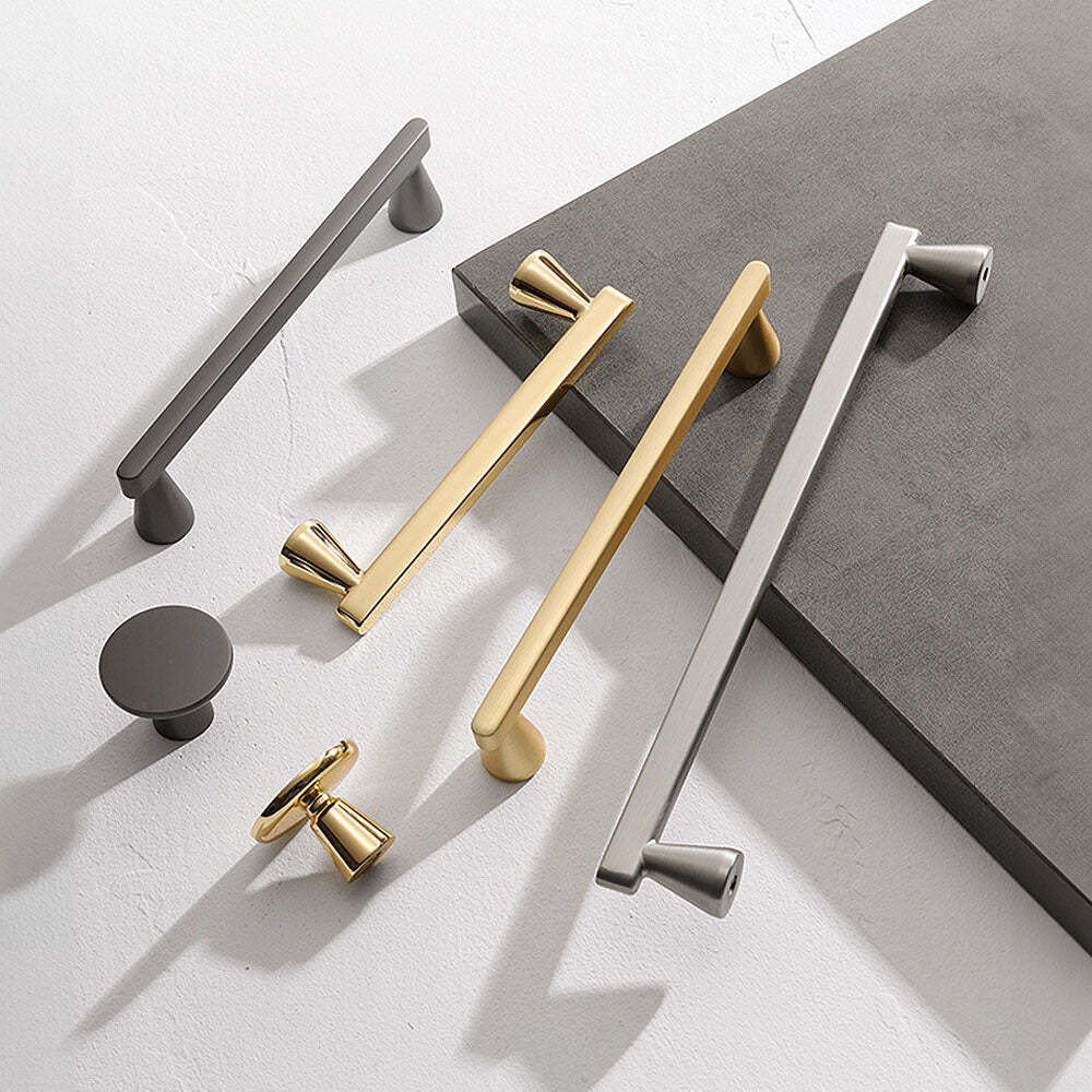 Lark Cabinet Handle | Kitchen Cabinet Handle | Drawer Pulls | Wardrobe Pulls | Modern Handle - Color: Matte Gold