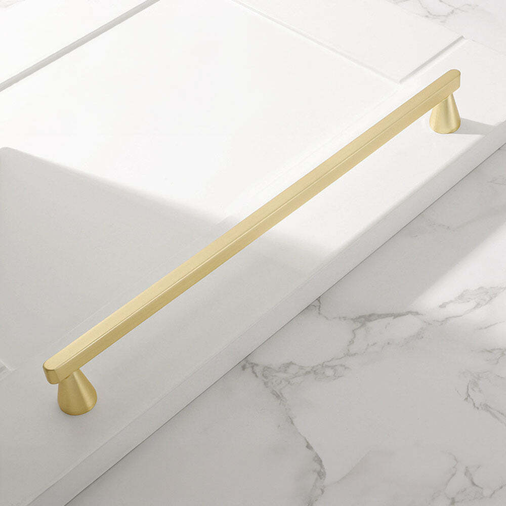 Lark Cabinet Handle | Kitchen Cabinet Handle | Drawer Pulls | Wardrobe Pulls | Modern Handle - Color: Matte Gold