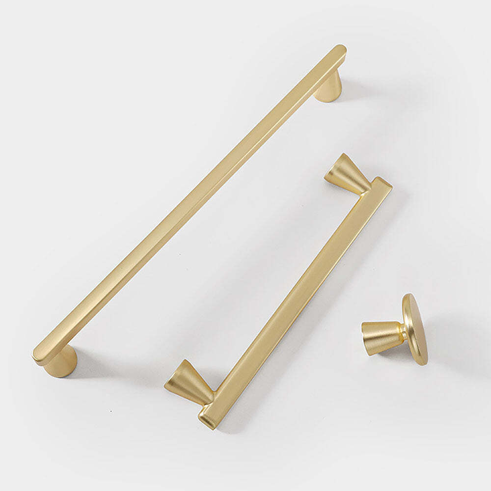 Lark Cabinet Handle | Kitchen Cabinet Handle | Drawer Pulls | Wardrobe Pulls | Modern Handle - Color: Matte Gold