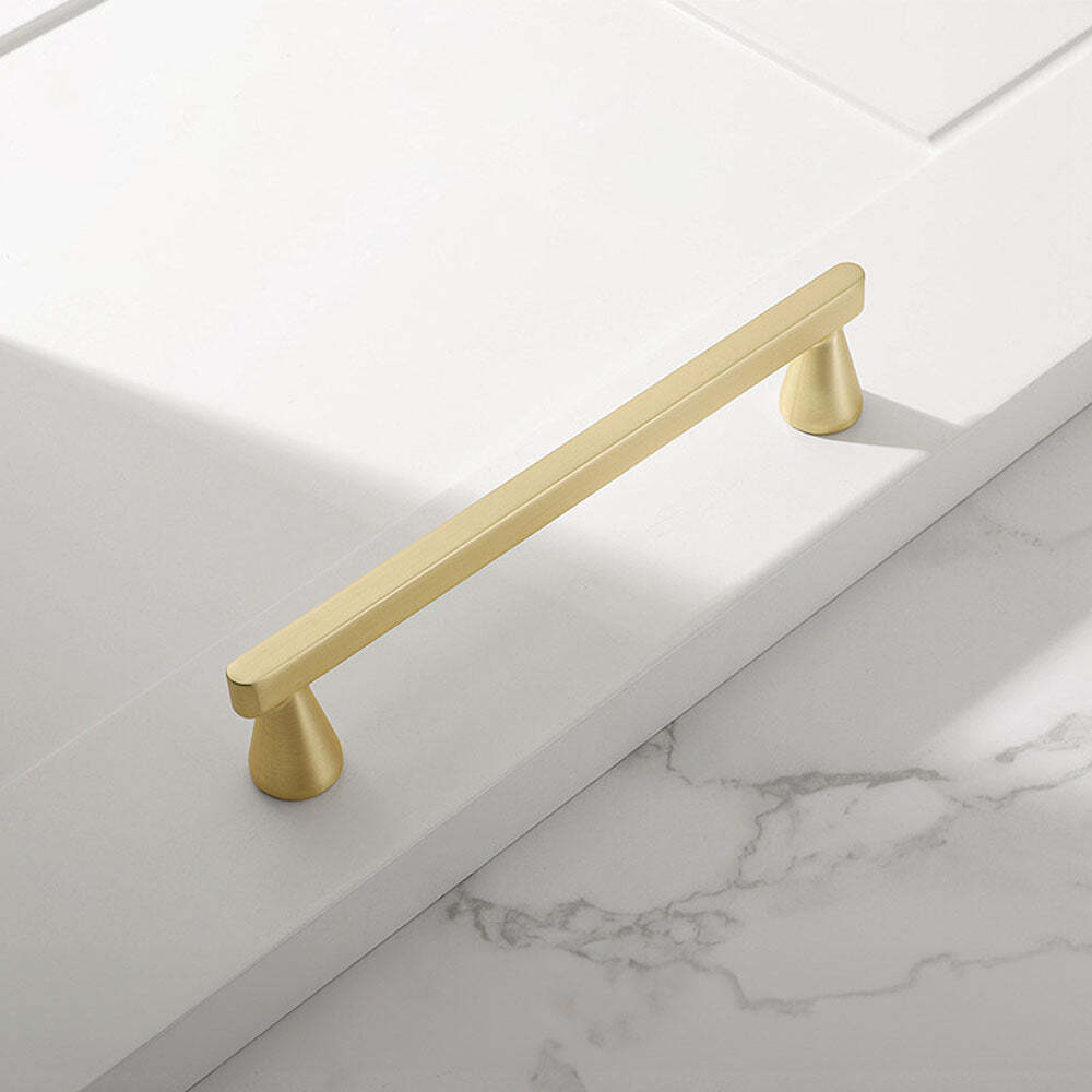 Lark Cabinet Handle | Kitchen Cabinet Handle | Drawer Pulls | Wardrobe Pulls | Modern Handle - Color: Matte Gold