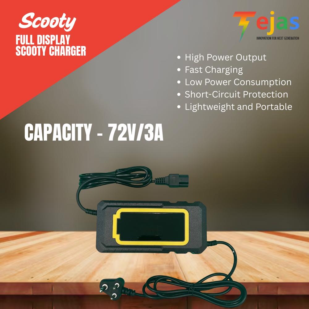 FULL DISPLAY  SCOOTY CHARGER  72V/3A