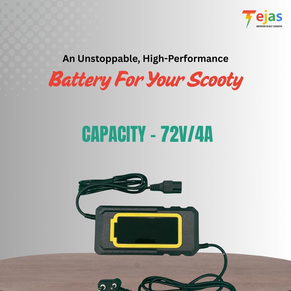 Full Display Scooty Charger 72v/4a - Battery Life: 2-5 Years