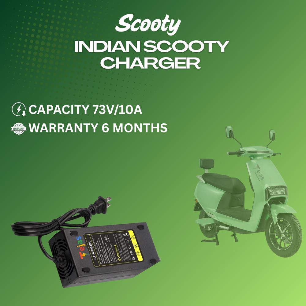 INDIAN  SCOOTY CHARGER 73V/10A
