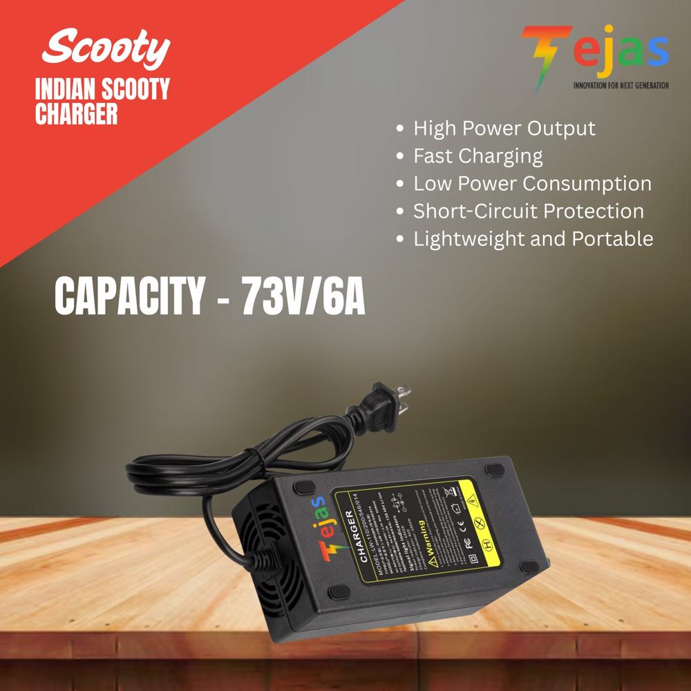 INDIAN  SCOOTY CHARGER  73V/6A