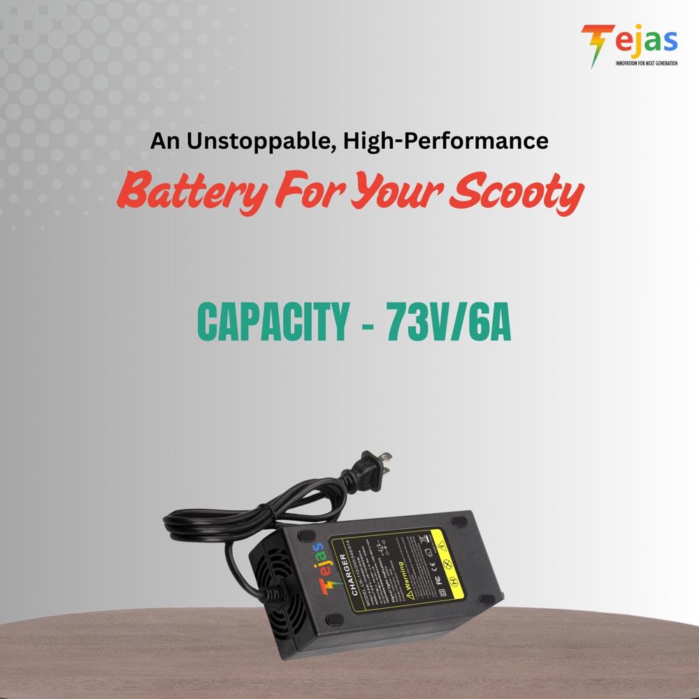 Indian Scooty Charger 73v/6a - Battery Life: 2-5 Years
